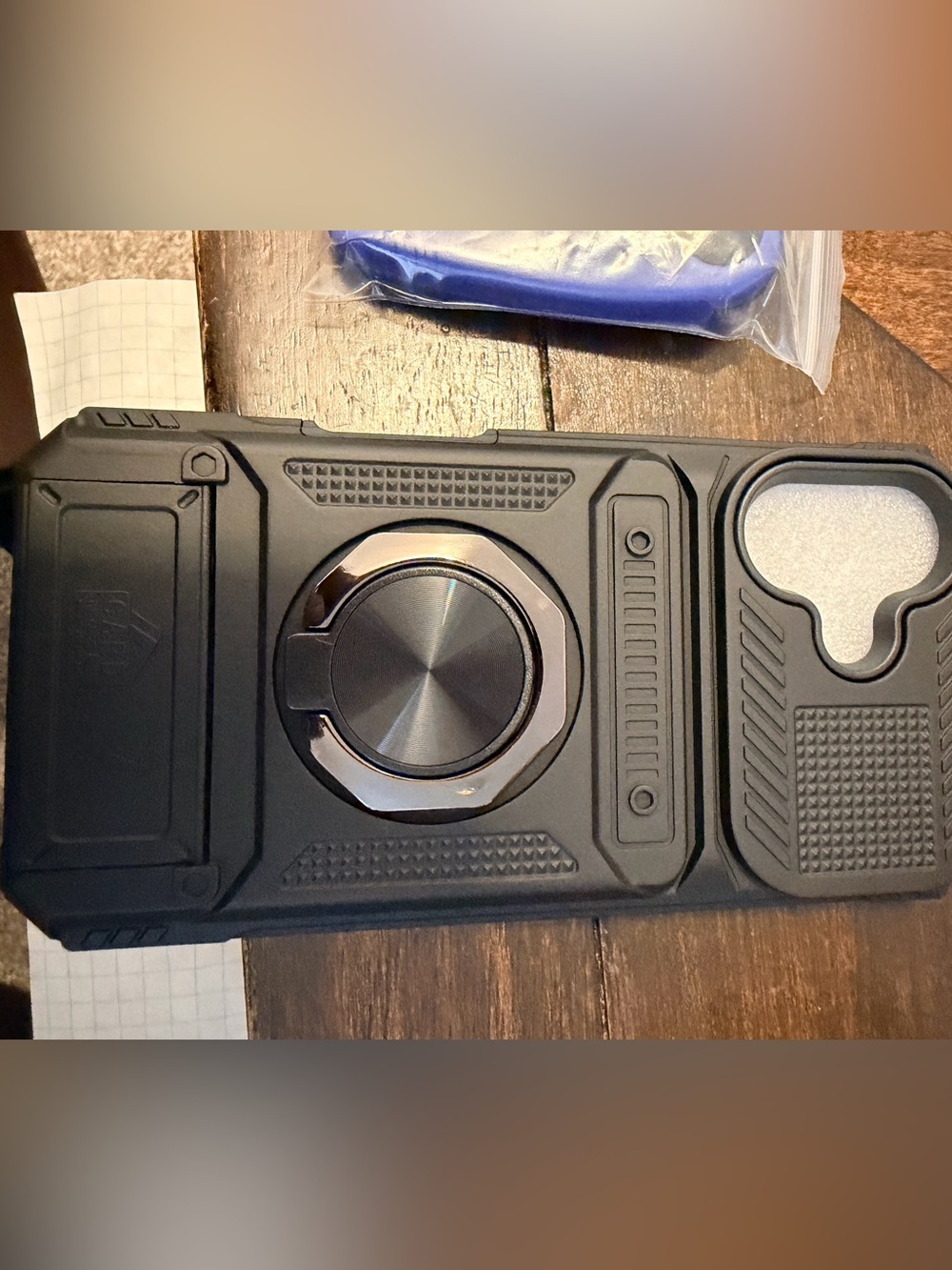 Rugged Black Laptop/Tablet Protective Case with Rotating Stand